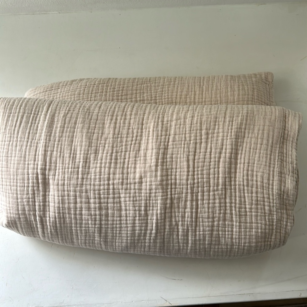 Crib duvet and cover
